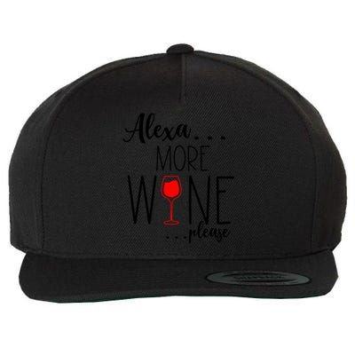 Alexa More Wine Please Wool Snapback Cap