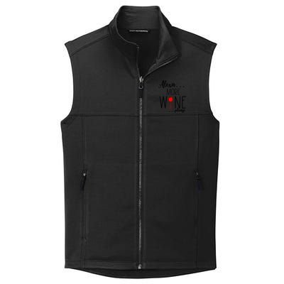 Alexa More Wine Please Collective Smooth Fleece Vest