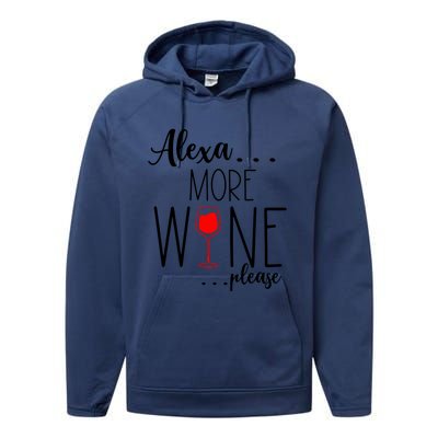 Alexa More Wine Please Performance Fleece Hoodie