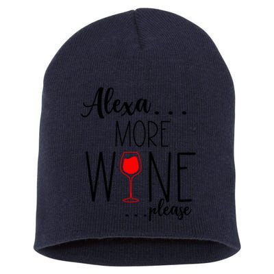 Alexa More Wine Please Short Acrylic Beanie