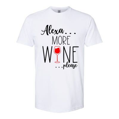 Alexa More Wine Please Softstyle CVC T-Shirt