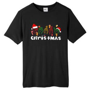 ASL Merry Xmas American Sign Language Christmas Holiday Tall Fusion ChromaSoft Performance T-Shirt