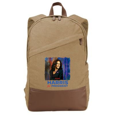 Adrienne Muse X Janeeka Muse Madammuse Hope In Harris Cotton Canvas Backpack