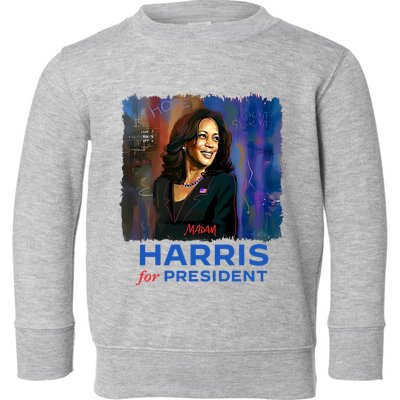 Adrienne Muse X Janeeka Muse Madammuse Hope In Harris Toddler Sweatshirt