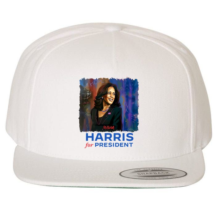 Adrienne Muse X Janeeka Muse Madammuse Hope In Harris Wool Snapback Cap