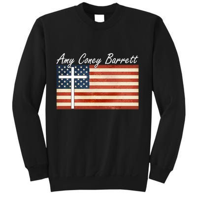 Amy Coney Barrett Christian Vintage US Flag Sweatshirt