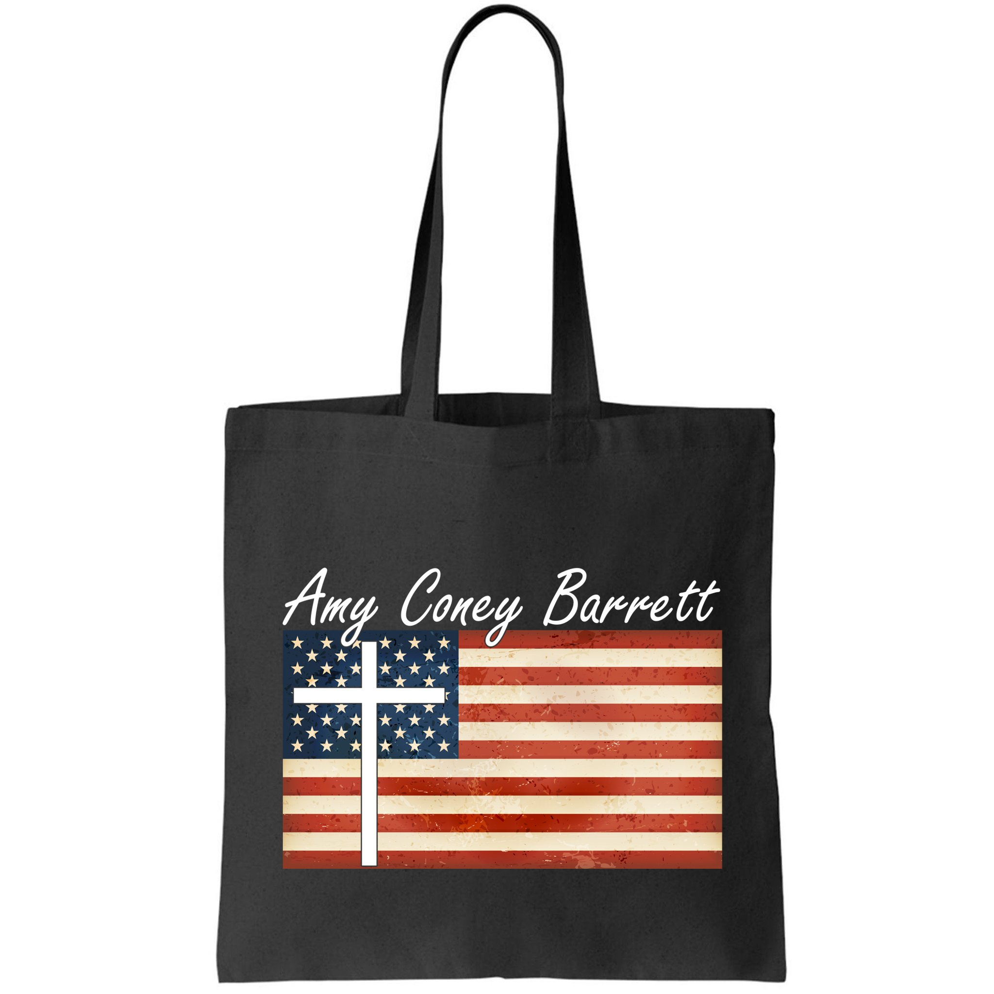 Amy Coney Barrett Christian Vintage US Flag Bag