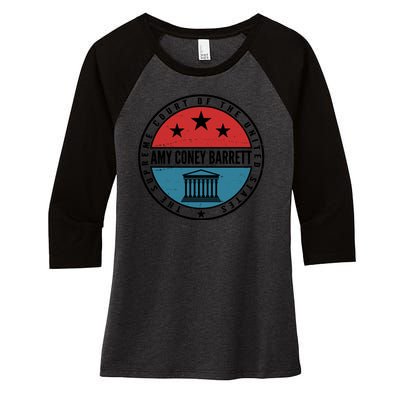 Amy Coney Barrett The Supreme Court Of The US Women's Tri-Blend 3/4-Sleeve Raglan Shirt