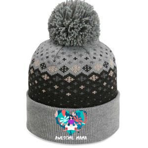 Awesome Mama Yoga Mom Gift The Baniff Cuffed Pom Beanie