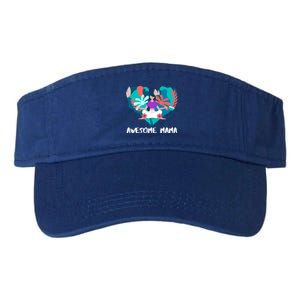 Awesome Mama Yoga Mom Gift Valucap Bio-Washed Visor