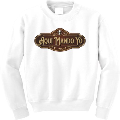 Aquí Mando Yo El Viejo Kids Sweatshirt