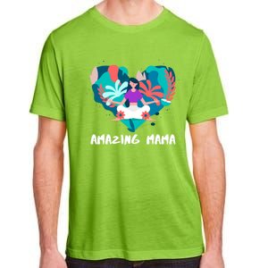 Amazing Mama Yoga Mom Gift Adult ChromaSoft Performance T-Shirt