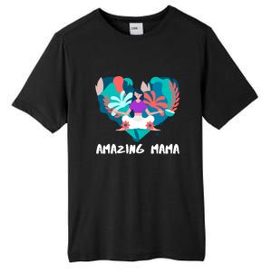 Amazing Mama Yoga Mom Gift Tall Fusion ChromaSoft Performance T-Shirt