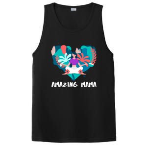 Amazing Mama Yoga Mom Gift PosiCharge Competitor Tank