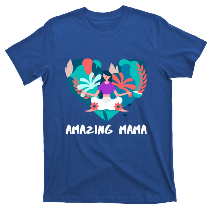 Amazing Mama Yoga Mom Gift T-Shirt