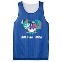 Amazing Mama Yoga Mom Gift Mesh Reversible Basketball Jersey Tank