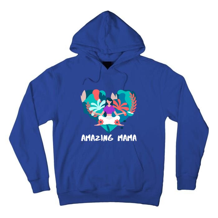 Amazing Mama Yoga Mom Gift Tall Hoodie