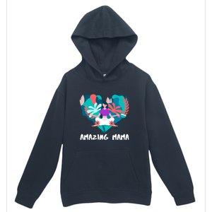 Amazing Mama Yoga Mom Gift Urban Pullover Hoodie