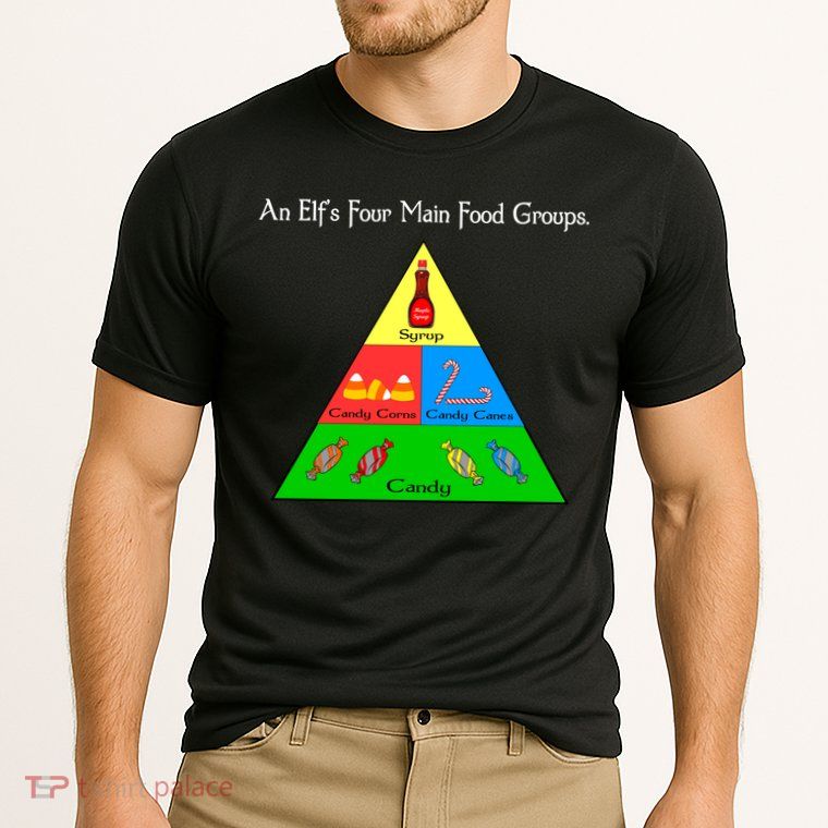 An Elf's Four Main Food Groups Performance Shirt