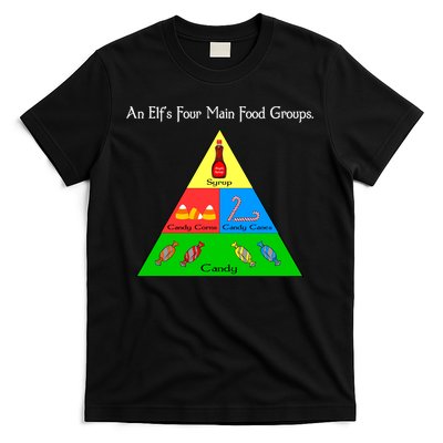 An Elf's Four Main Food Groups T-Shirt
