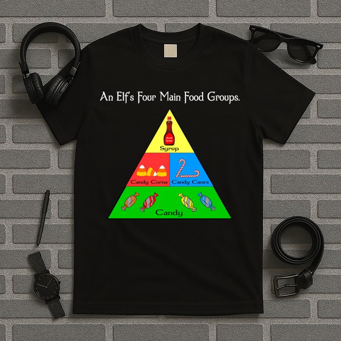 An Elf's Four Main Food Groups T-Shirt