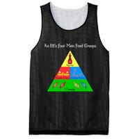 An Elf's Four Main Food Groups Mesh Reversible Basketball Jersey Tank