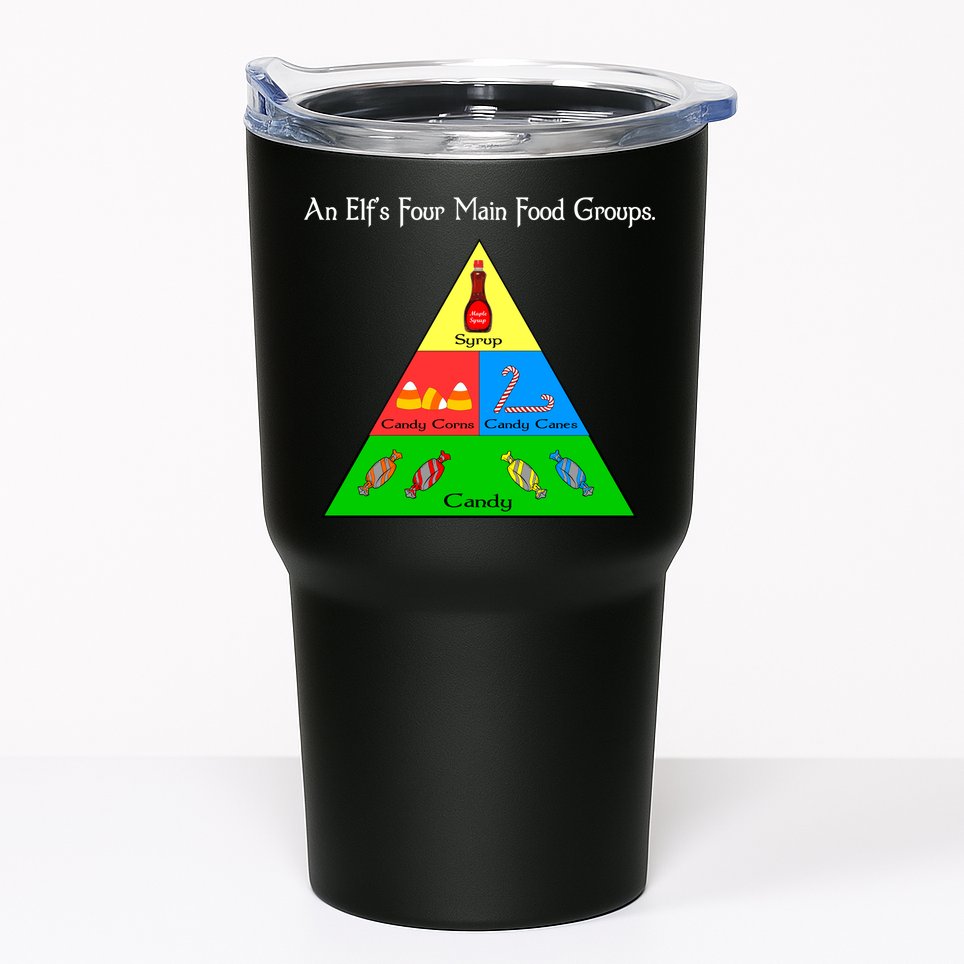 An Elf's Four Main Food Groups Tumbler