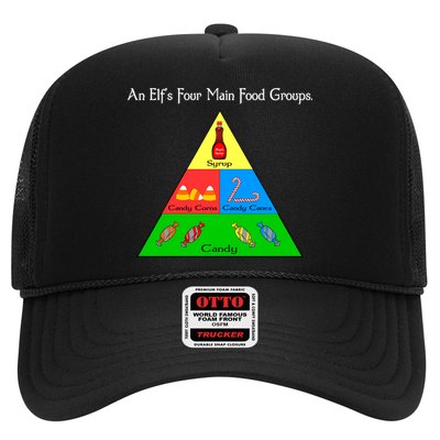 An Elf's Four Main Food Groups Trucker Hat