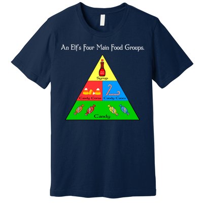 An Elf's Four Main Food Groups Premium T-Shirt