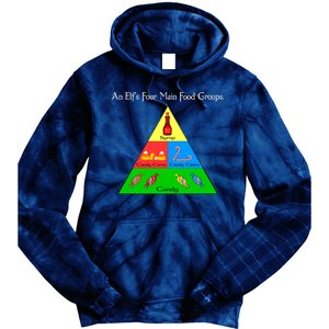 An Elf's Four Main Food Groups Tie Dye Hoodie