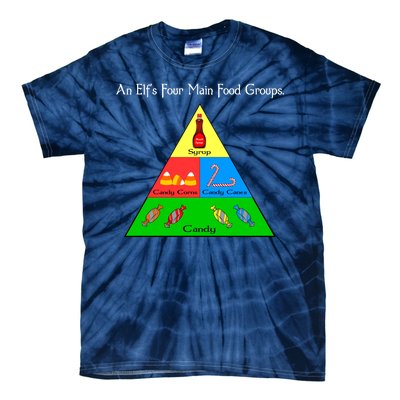 An Elf's Four Main Food Groups Tie-Dye T-Shirt