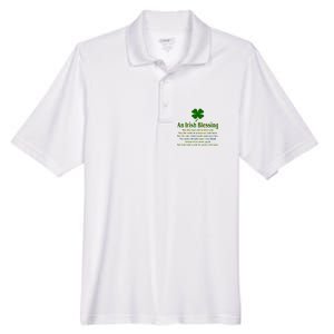 An Irish Blessing Men's Origin Performance Pique Polo