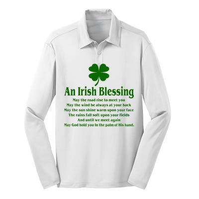 An Irish Blessing Silk Touch Performance Long Sleeve Polo