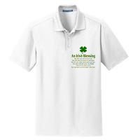 An Irish Blessing Dry Zone Grid Polo