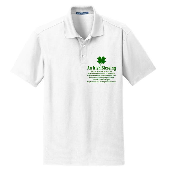 An Irish Blessing Dry Zone Grid Polo