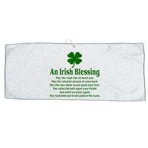 An Irish Blessing Large Microfiber Waffle Golf Towel