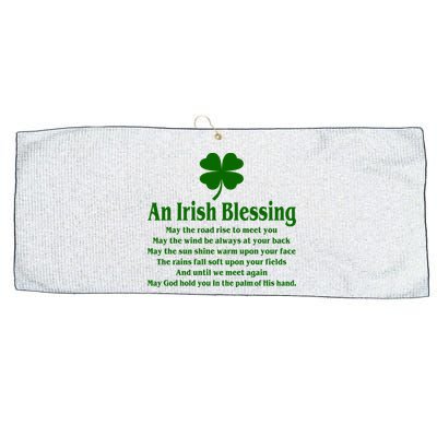 An Irish Blessing Large Microfiber Waffle Golf Towel