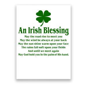 An Irish Blessing Poster