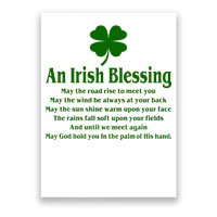 An Irish Blessing Poster