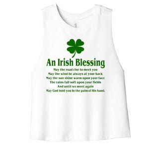 An Irish Blessing Women's Racerback Cropped Tank