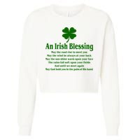 An Irish Blessing Cropped Pullover Crew