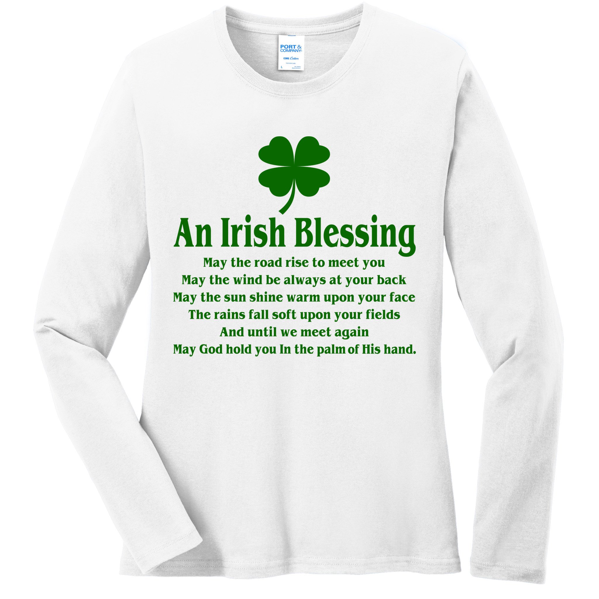 An Irish Blessing Ladies Long Sleeve Shirt