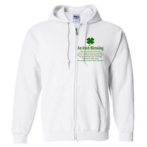 An Irish Blessing Full Zip Hoodie