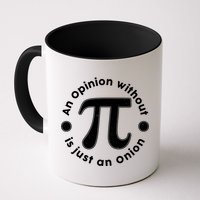 An Opinion Without Pi Is Just An Onion Mug