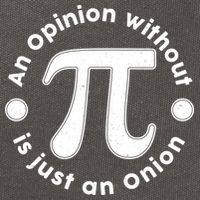 An Opinion Without Pi Is Just An Onion Cotton Canvas Backpack