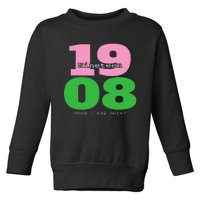 A Nineteen 08 Sorority Toddler Sweatshirt