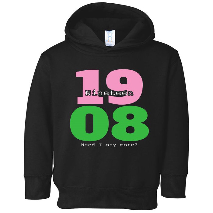 A Nineteen 08 Sorority Toddler Hoodie