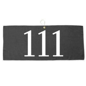 Angel Number 111 Big Things Are Coming Large Microfiber Waffle Golf Towel