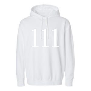 Angel Number 111 Big Things Are Coming Garment-Dyed Fleece Hoodie