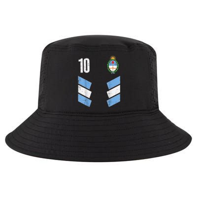 Argentina Number 10 Soccer Fan    Boys Girls Cool Comfort Performance Bucket Hat